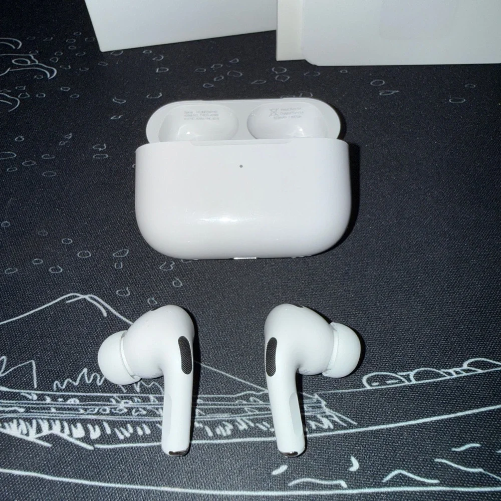Apple White AirPods Pro with Charging Case and Accessories